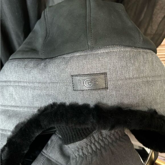 UGG Mixed Media Faux Fur Trapper Hat and Gloves Set NWT Neiman Marcus Exclusive - Picture 5 of 10